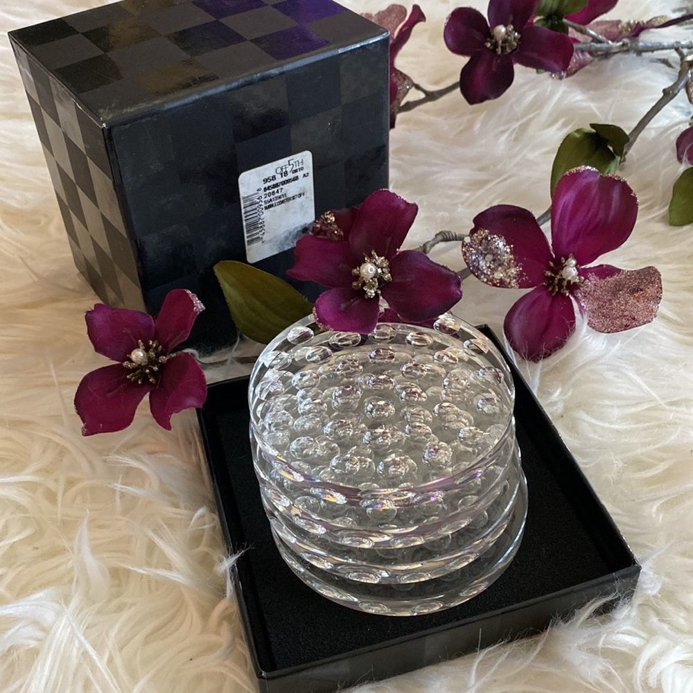 💞SAKS FiFTH avenue 💞crystal bubble coaster - Picture 2 of 13